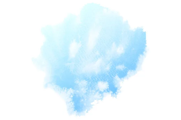 Abstract Blue Watercolor Textuer White Background — Stock Photo, Image