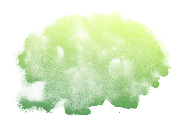 Streszczenie Zielony Akwarela Tekstury Białym Tle — Zdjęcie stockowe