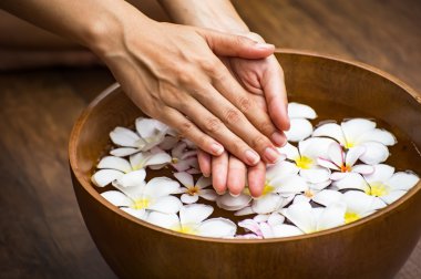 Kaplıca tedavisi ve kadın ayak ve el spa, Tayland için ürün. seçeneðini belirleyin ve yumuşak odak