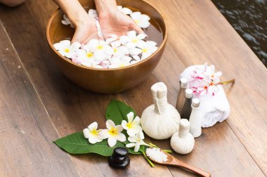 Kaplıca tedavisi ve kadın ayak ve el spa, Tayland için ürün. seçeneðini belirleyin ve yumuşak odak