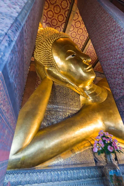 Reclining Buddha Temple Temple Reclining Wat Pho Temple Bangkok Ththailand — стоковое фото
