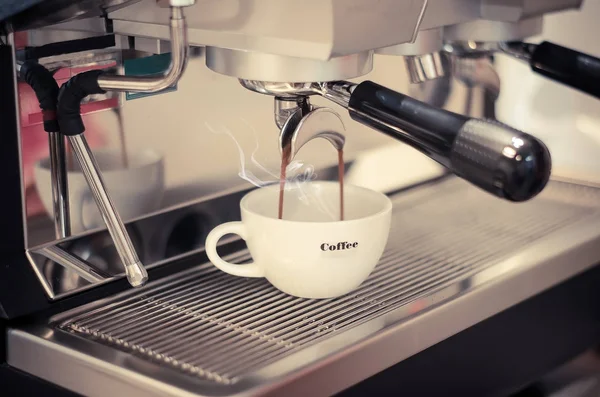 coffee machine in coffee shop for service