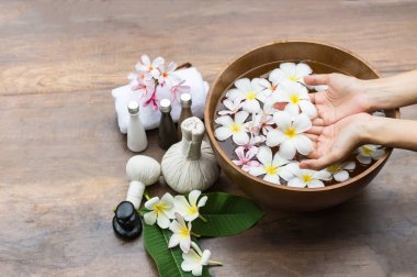 Kaplıca tedavisi ve kadın ayak spa, Tayland için ürün. seçeneðini belirleyin ve yumuşak odak 