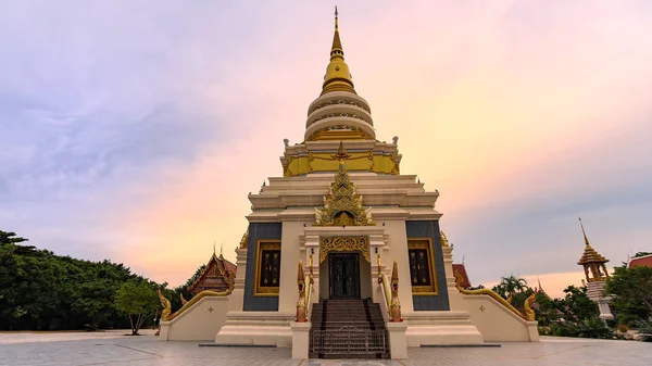 Golden Pagoda Temple tourist attraction in Pattaya,Thailand