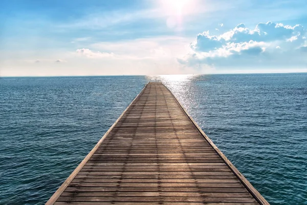 Ponte Legno Verso Oceano — Foto Stock