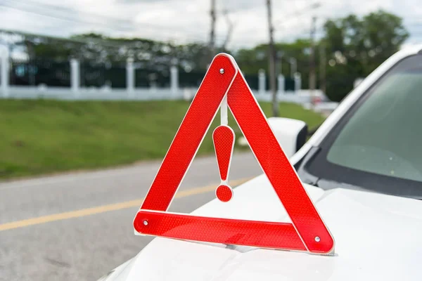 Accident Label Background White Car — Stock Photo, Image