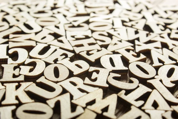 Letras do alfabeto em madeira para fundo — Fotografia de Stock