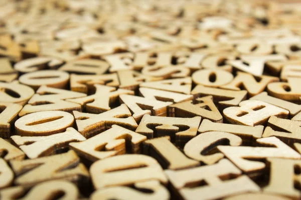 Lettere dell'alfabeto in legno per sfondo — Foto Stock