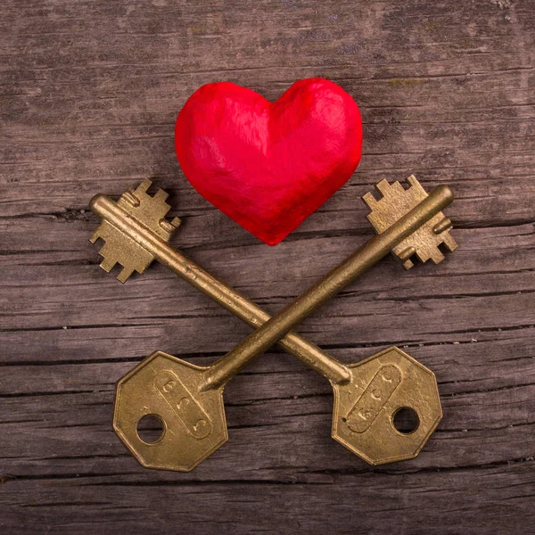 Nyckel från hjärtat — Stockfoto