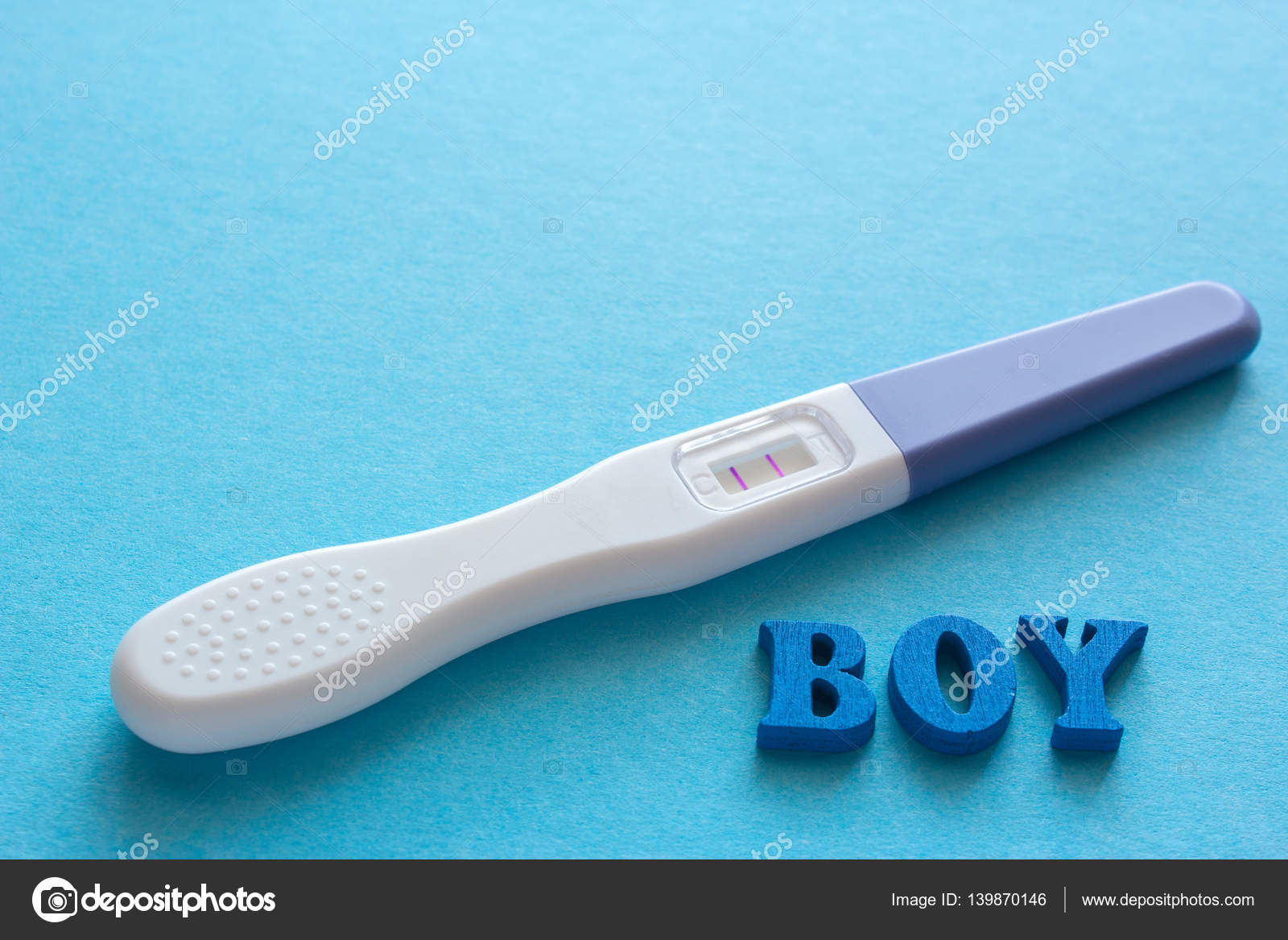 boy word positive pregnancy test stock photo adragan boy word