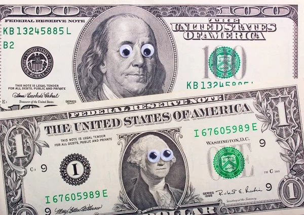 Dollar with big eyes