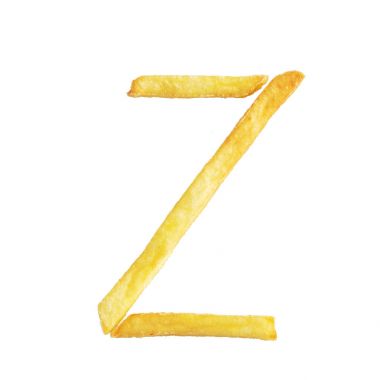 Patates kızartması yapılan Z harfi