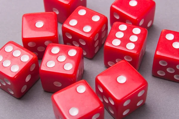 Dice Red Game Table — Stock Photo, Image