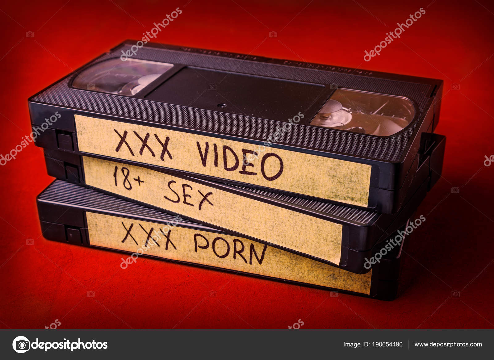 Xxx Movi Video Dawonlod - Old videocassettes VHS with pornographic films. XXX movies for adults Stock  Photo by Â©ADragan 190654490