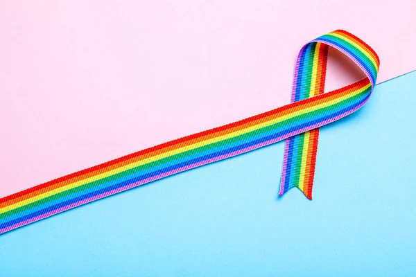 LGBT rainbow ribbon pride tape symbol. Stop homophobia. Isolated on a white  background Stock Photo by ©ADragan 322614448