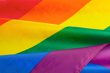 LGBT gurur Gökkuşağı bayrağı.