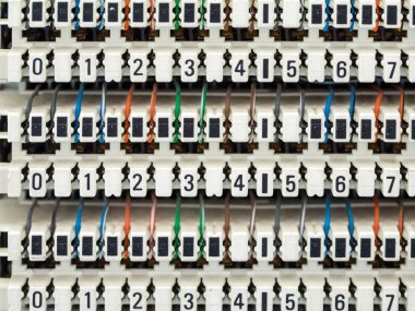 telefon santral paneli ve teller