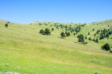 Pirene Dağları sidehill peyzaj