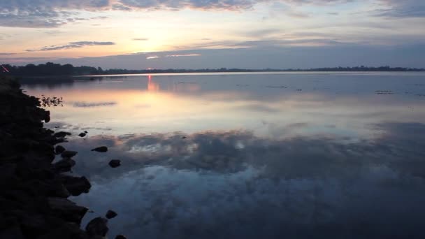 Natura, wschód słońca, upływ czasu — Wideo stockowe