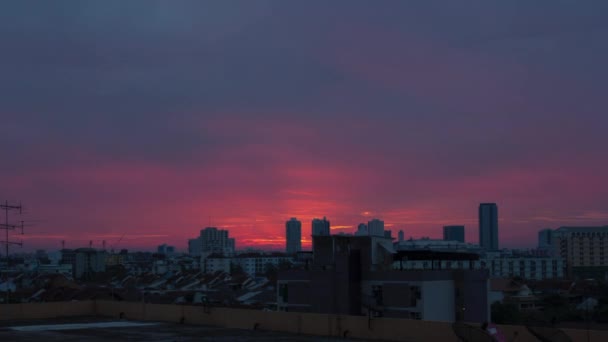 市，时间的推移景观 — 图库视频影像