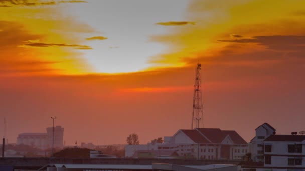 Stad, tijdspanne, landschap — Stockvideo