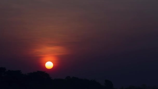 Natura, upływ czasu, zachód słońca — Wideo stockowe