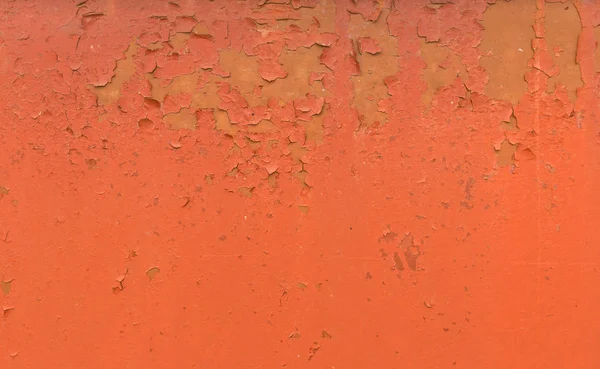 Antiguo fondo de metal pintado Rusty. Rojo Peeling textura de la pintura . — Foto de Stock