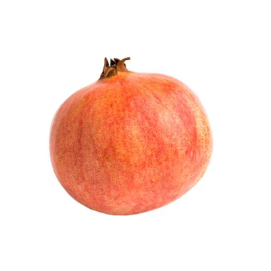 Beyaz zemin üzerinde izole nar meyvesi, gıda kavramı