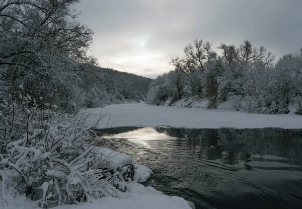 Winter fairy river — Stock Photo, Image