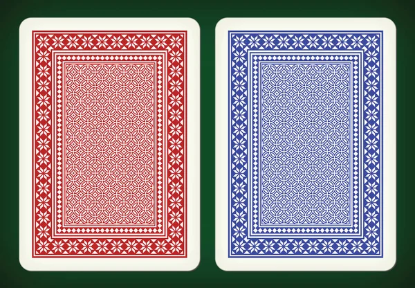 Design face arrière - illustration vectorielle de cartes à jouer — Image vectorielle