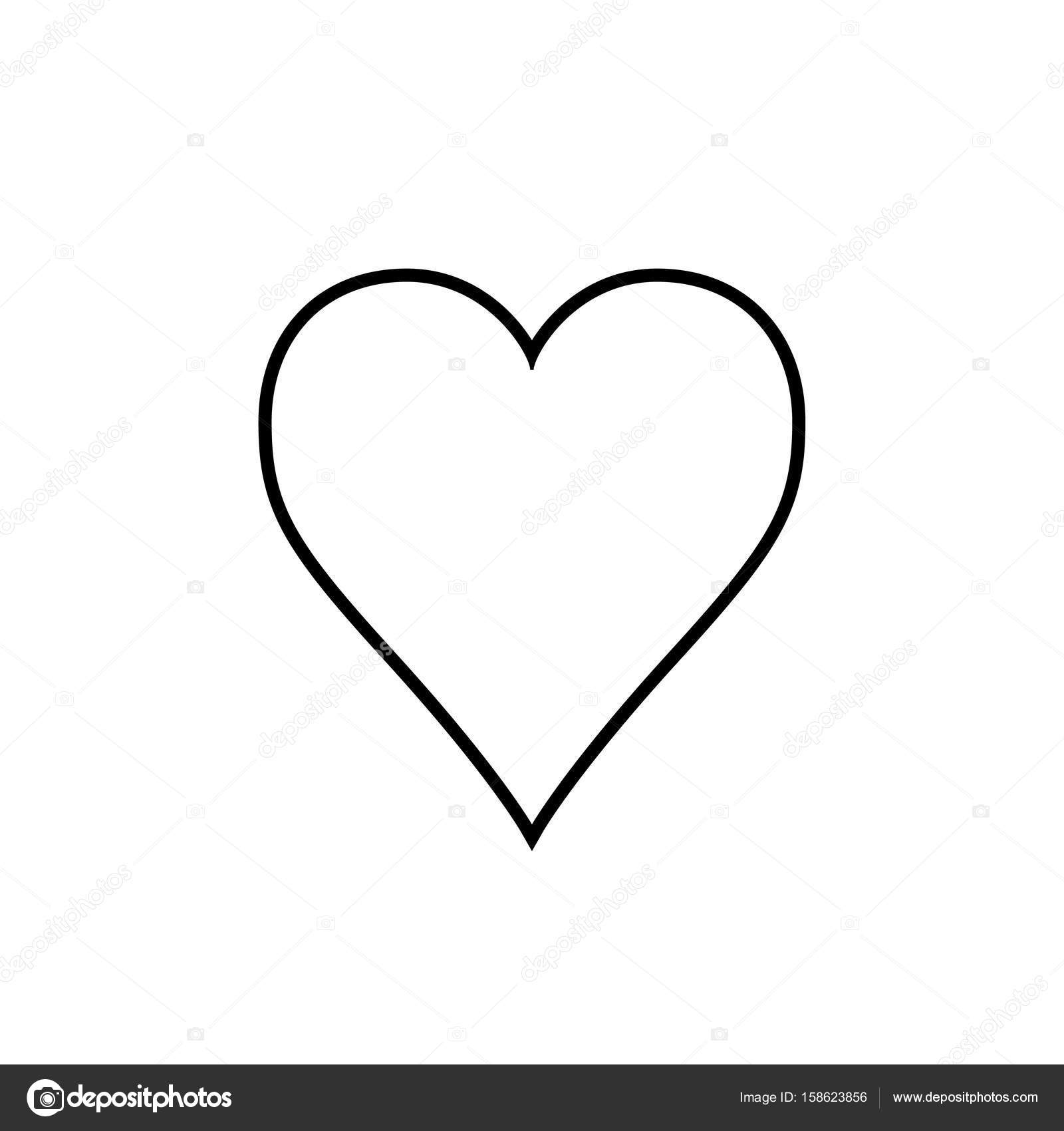 HerzSymbol SchwarzWeißVektorillustration — Stockvektor © zaremsky