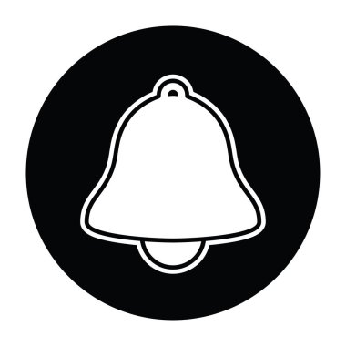 Bell siyah beyaz vektör çizim