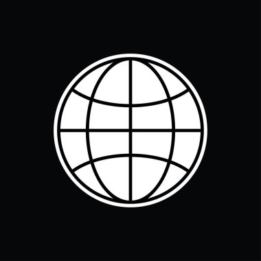 Sembol siyah beyaz vektör illüstrasyon