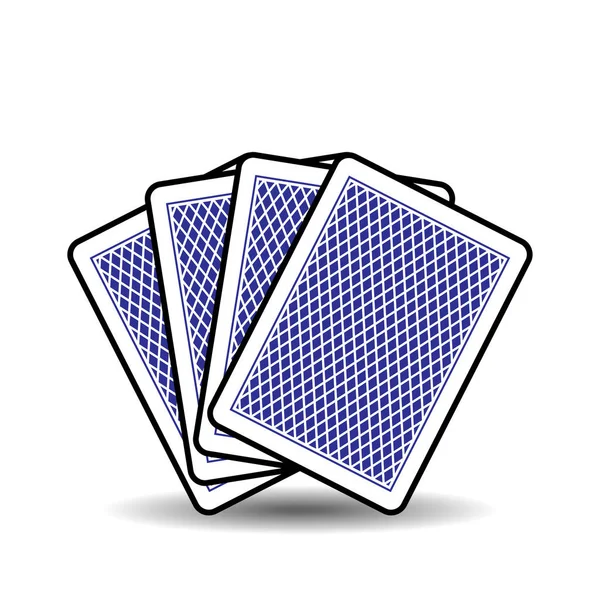 Four cards vector illustration — Stock Vector
