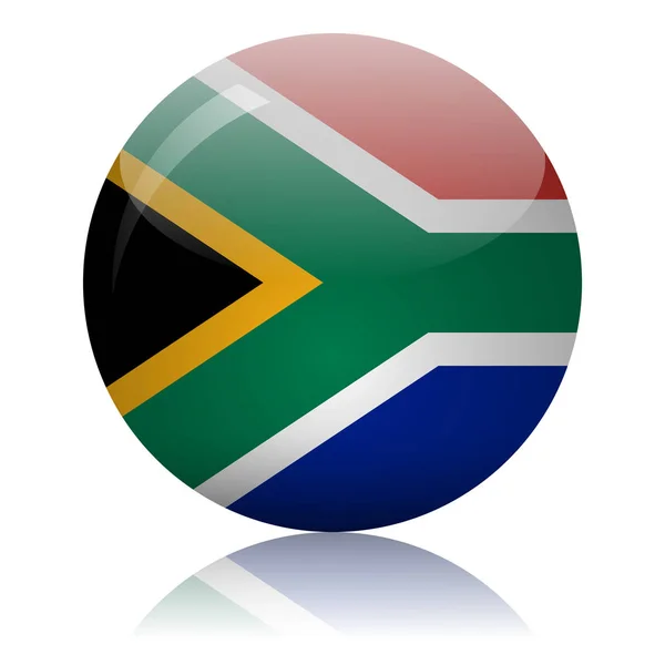 Ilustração do vetor do ícone da bandeira sul-africana —  Vetores de Stock