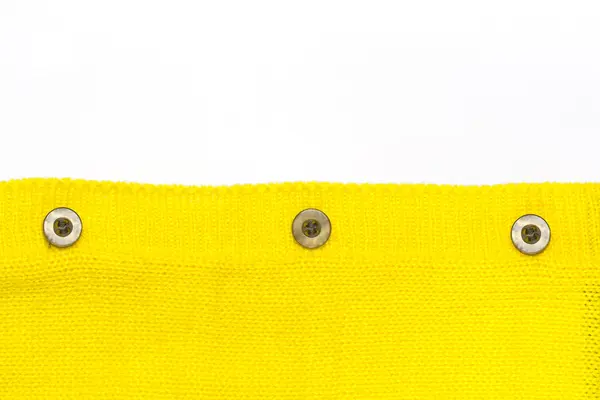 Buttons on the yellow jersey — Stock Photo, Image