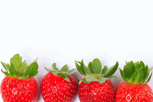Strawberries  on  white background. — Stock Photo, Image