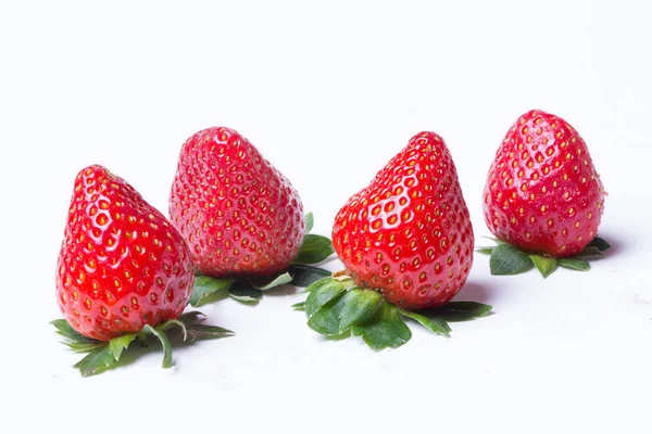 Strawberries  on  white background. — Stock Photo, Image