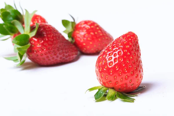 Strawberries  on  white background. — Stock Photo, Image