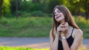 Young Beautiful Girl Shows Emotions Motivation Inspiration