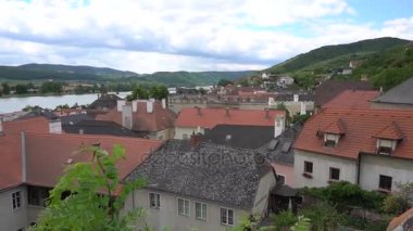 Avusturya Linz ve eski evlerin yanında köyde.