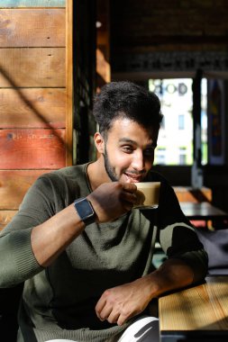 Model için yeni caf'ın bir reklam çekimi .