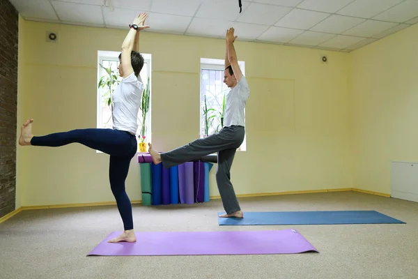 Yogini meditates in augmented reality