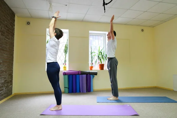 Yogini meditates in augmented reality