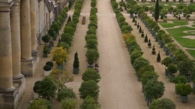 Versailles bahçe yavaş hareket.