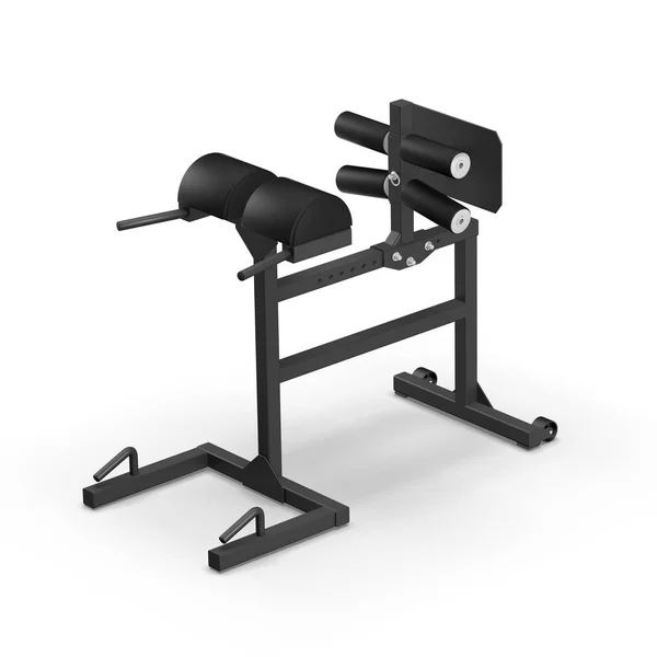 Glute Ham geliştirici beyaz arka plan üzerinde 3d illüstrasyon izole render