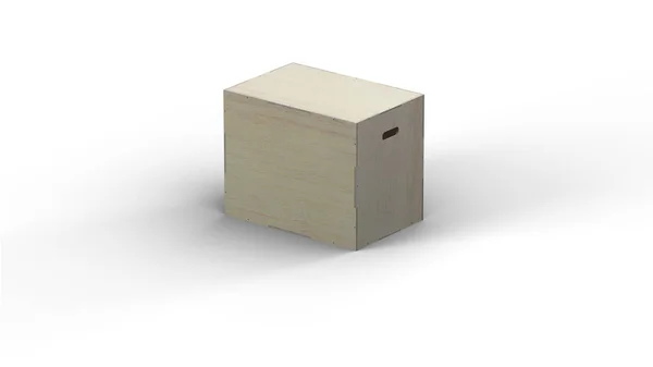 Fit jump box isolated 3D illustration render