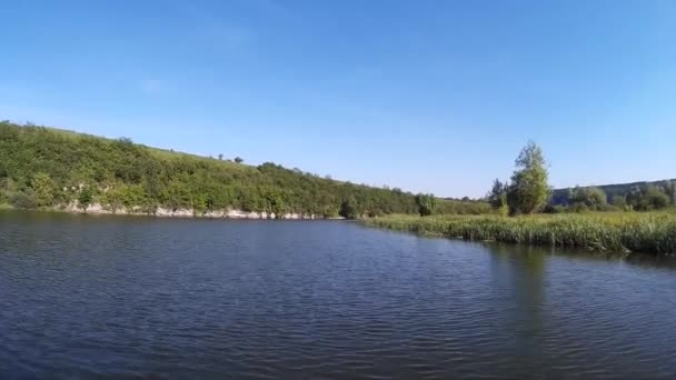 Zbroetsj rivier Podilski, Tovtry Khmelnytskyi Oekraïne — Stockvideo