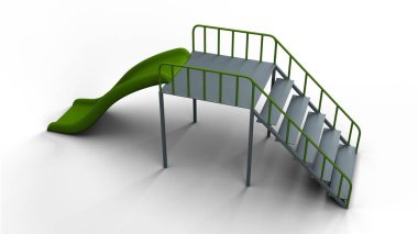 3D çizim render çocuklar için slayt