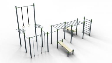 sokak Spor 4 raf 3d çizim render